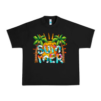 Black summer waves and sun Urban Heavy Tee - BarkalooDesign