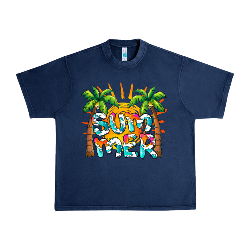 Summer Waves And Sun Urban Heavy Tee by BarkalooDesign | Teevron