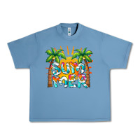 Pebble Blue summer waves and sun Urban Heavy Tee - BarkalooDesign