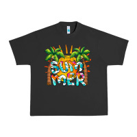 Pigment Black summer waves and sun Urban Heavy Tee - BarkalooDesign
