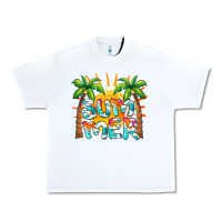 White summer waves and sun Urban Heavy Tee - BarkalooDesign