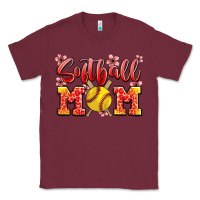 Burgundy softball mom Classic Tee - JahusDesignShop