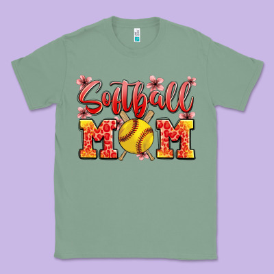 Softball Mom Classic Tee Designed By Jahusdesignshop
