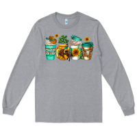 Heather Grey arizona coffee cups Long Sleeve Tee - AdoDesignShop