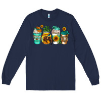 Navy arizona coffee cups Long Sleeve Tee - AdoDesignShop