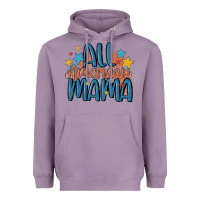 Lavender all american mama Heavyweight Hoodie - MaliasSmallBusiness