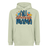 Matcha all american mama Heavyweight Hoodie - MaliasSmallBusiness