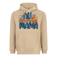 Mushroom all american mama Heavyweight Hoodie - MaliasSmallBusiness
