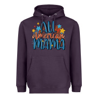 Plum all american mama Heavyweight Hoodie - MaliasSmallBusiness