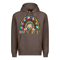 Coffee Happy Easter Rainbow Premium Hoodie - BundleAndBundleShop