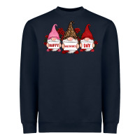 Navy happy valentine's day dno es with rose Heavyweight Sweatshirt - RanaPortraitStore