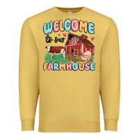 Antique Gold welcome to our farmhouse Premium Sweatshirt - MaliasSmallBusiness