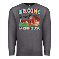 Charcoal Heather welcome to our farmhouse Premium Sweatshirt - MaliasSmallBusiness