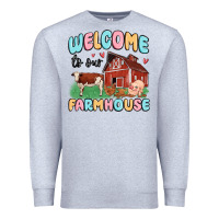 Heather Grey welcome to our farmhouse Premium Sweatshirt - MaliasSmallBusiness