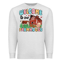 Oatmeal Heather welcome to our farmhouse Premium Sweatshirt - MaliasSmallBusiness