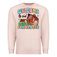 Pale Pink welcome to our farmhouse Premium Sweatshirt - MaliasSmallBusiness
