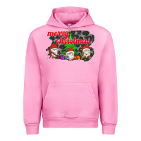 Fuchsia Pink Merry Christmas - Gnome - Gnome Urban Hoodie - Bettercallsaul