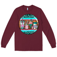 Burgundy nurse car coasters Long Sleeve Tee - AdoDesignShop