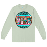 Matcha nurse car coasters Long Sleeve Tee - AdoDesignShop