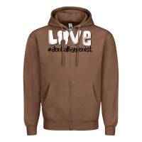 Chestnut love dental hygienist Zipper Hoodie - AdoDesignShop