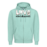 Seafoam love dental hygienist Zipper Hoodie - AdoDesignShop