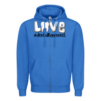 True Royal love dental hygienist Zipper Hoodie - AdoDesignShop