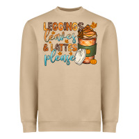 Mushroom leggins leaves and lattes Heavyweight Sweatshirt - Zillion Design Studio