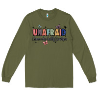 Army Green unafraid Long Sleeve Tee - JahusDesignShop