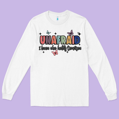 Unafraid Long Sleeve Tee Designed By Jahusdesignshop