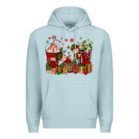 Blue Mist Elf Coffee Cups Christmas Premium Hoodie - BundleAndBundleShop