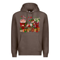 Coffee Elf Coffee Cups Christmas Premium Hoodie - BundleAndBundleShop