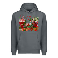 Rock Elf Coffee Cups Christmas Premium Hoodie - BundleAndBundleShop