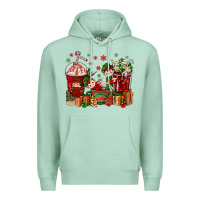 Seafoam Elf Coffee Cups Christmas Premium Hoodie - BundleAndBundleShop