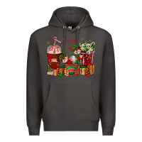 Smoke Elf Coffee Cups Christmas Premium Hoodie - BundleAndBundleShop