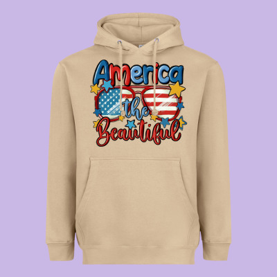 America The Beautiful Heavyweight Hoodie Designed By Maliassmallbusiness