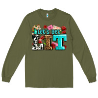 Army Green valentines day lets get lit Long Sleeve Tee - AdoDesignShop