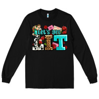 Black valentines day lets get lit Long Sleeve Tee - AdoDesignShop