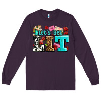 Plum valentines day lets get lit Long Sleeve Tee - AdoDesignShop