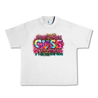 Lunar Rock some moms cuss too much it's me i'm some moms Urban Heavy Tee - Zillion Design Studio