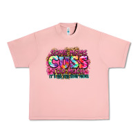 Salmon some moms cuss too much it's me i'm some moms Urban Heavy Tee - Zillion Design Studio
