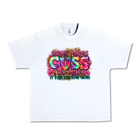 White some moms cuss too much it's me i'm some moms Urban Heavy Tee - Zillion Design Studio
