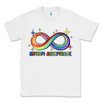 White autism acceptance Classic Tee - JahusDesignShop