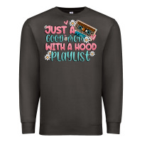 Smoke just a good mom with a hood playlist Premium Sweatshirt - MaliasSmallBusiness