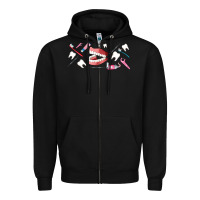 Black dentist elements Zipper Hoodie - AdoDesignShop