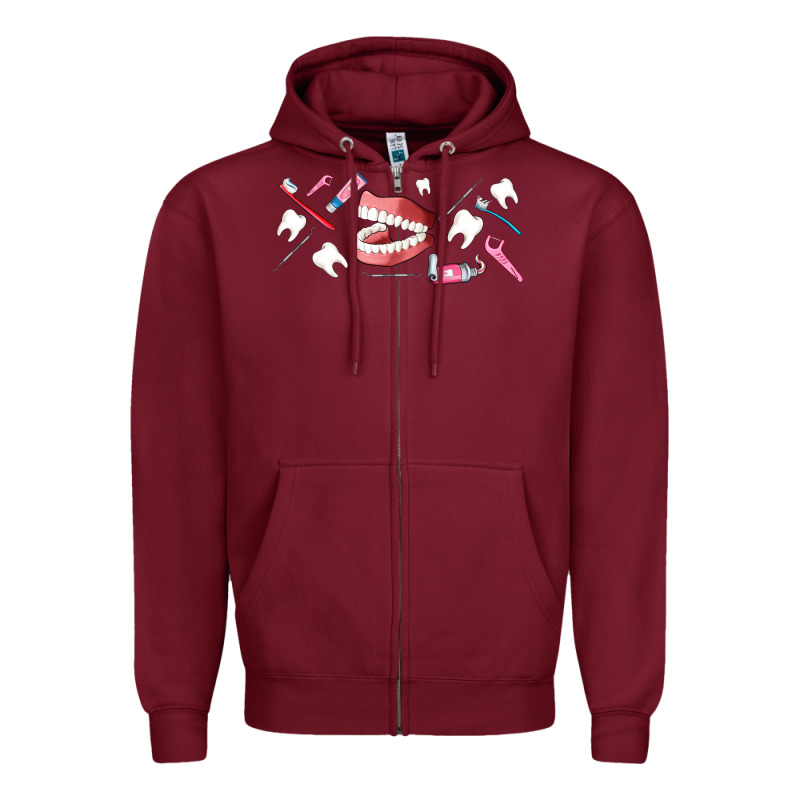 Dentist Elements Zipper Hoodie by AdoDesignShop | Teevron