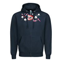 Navy dentist elements Zipper Hoodie - AdoDesignShop