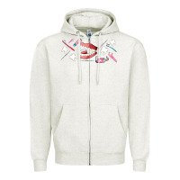 Oatmeal Heather dentist elements Zipper Hoodie - AdoDesignShop