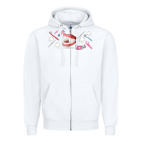 White dentist elements Zipper Hoodie - AdoDesignShop