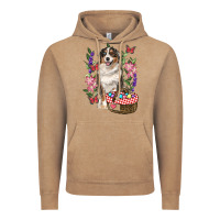 Vintage Coffee Easter Aussie Australian Shepherd Vintage Hoodie - RanaPortraitStore