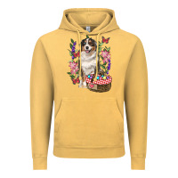 Vintage Mustard Easter Aussie Australian Shepherd Vintage Hoodie - RanaPortraitStore
